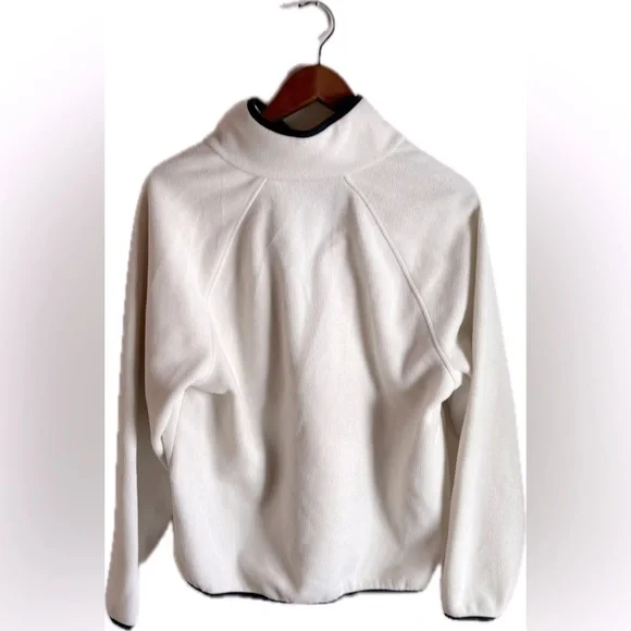 HYBA Long-Sleeve Cream Polar Fleece Pullover with Snaps - Picture 3 of 3